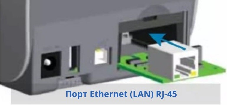 Установка модуля Ethernet (LAN) на принтер этикеток zebra